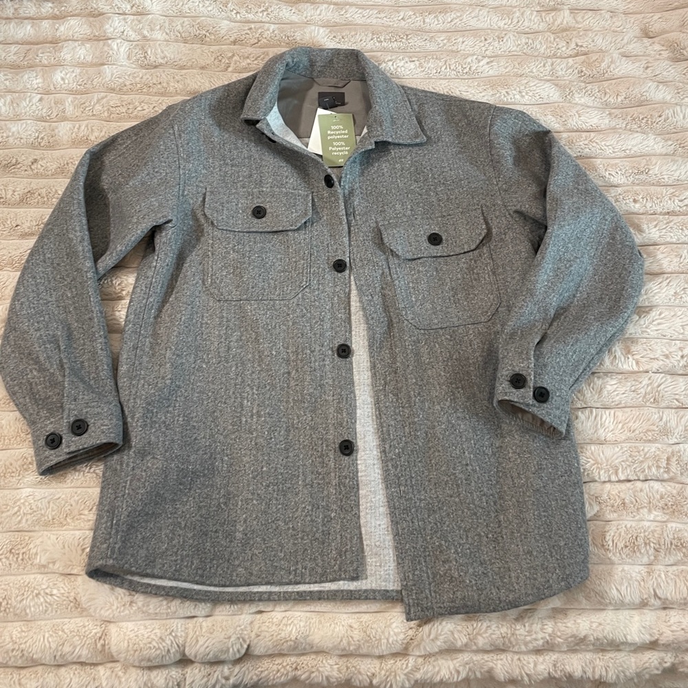 H&M Gray Utility Jacket Relaxed fit